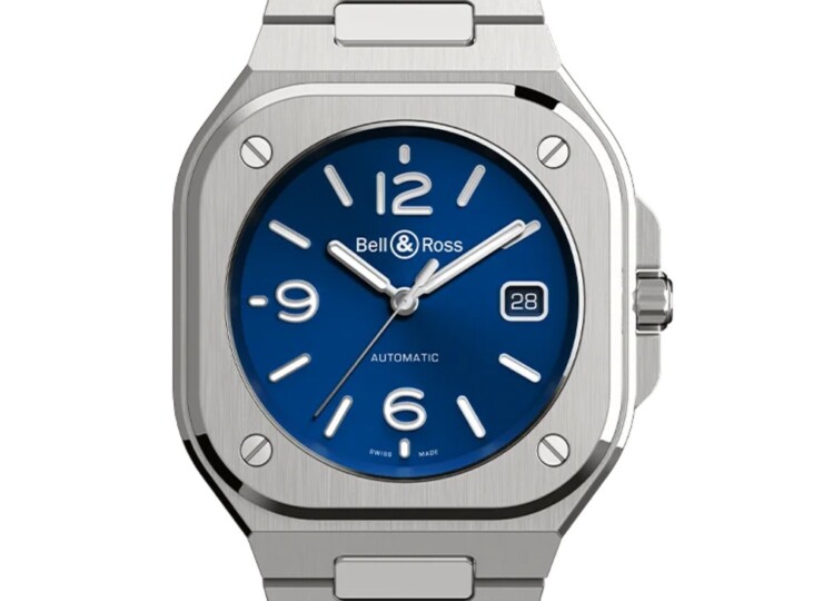 BELL & ROSS BR-05 Blue Steel 40mm ブルー文字盤 スティールブレスレット BR05A-BLU-ST/SST