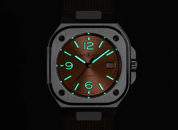 BELL & ROSS BR-05 Copper Brown Steel 40mm ブラウン文字盤 ラバーストラップ BR05A-BR-ST/SRB