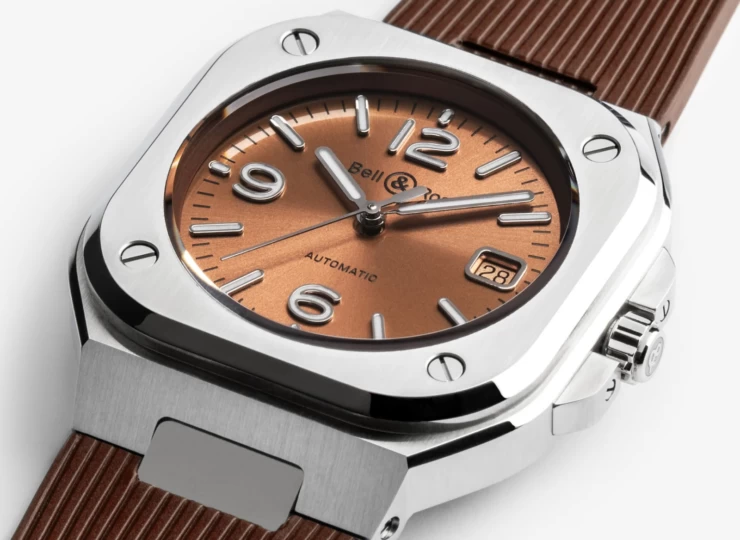BELL & ROSS BR-05 Copper Brown Steel 40mm ブラウン文字盤 ラバーストラップ BR05A-BR-ST/SRB