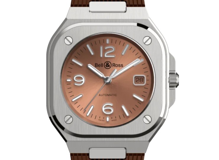 BELL & ROSS BR-05 Copper Brown Steel 40mm ブラウン文字盤 ラバーストラップ BR05A-BR-ST/SRB