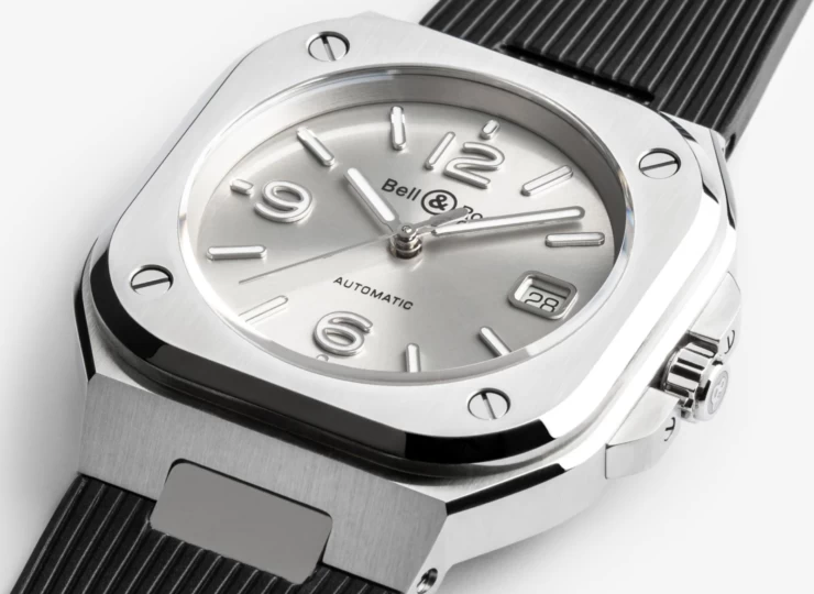 BELL & ROSS BR-05 Grey Steel 40mm グレー文字盤 ラバーストラップ BR05A-GR-ST/SRB