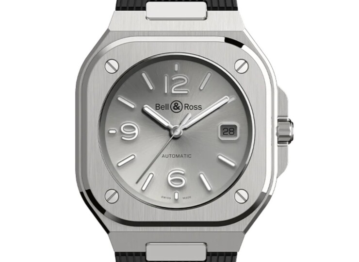 BELL & ROSS BR-05 Grey Steel 40mm グレー文字盤 ラバーストラップ BR05A-GR-ST/SRB