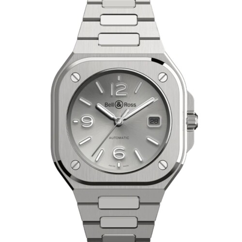 BR-05 Grey Steel 40mm グレー文字盤 スティールブレスレット