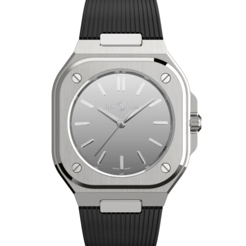 BR-05 Grey Mirror Steel 40mm グレー文字盤 ラバーストラップ