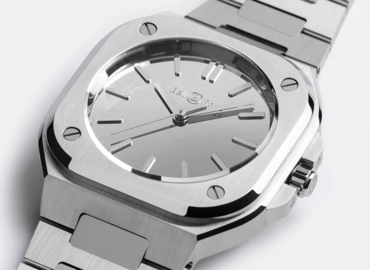 BELL & ROSS BR-05 Grey Mirror Steel 40mm グレー文字盤 スティールブレスレット BR05A-MI-ST/SST