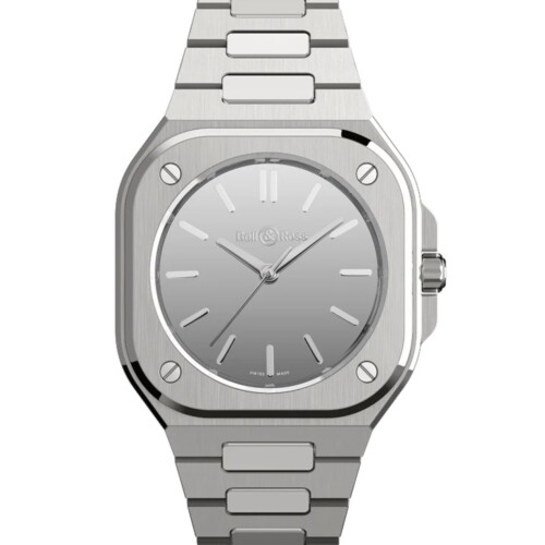 BR-05 Grey Mirror Steel 40mm グレー文字盤 スティールブレスレット