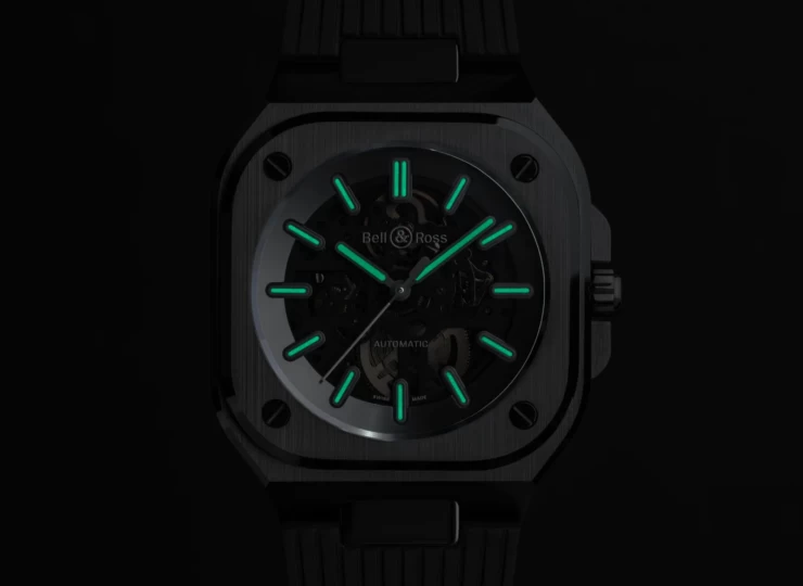 BELL & ROSS BR-05 Skeleton Phantom Ceramic 41mm ブラック文字盤 ラバーストラップ BR05A-PH-SK-CE/SRB