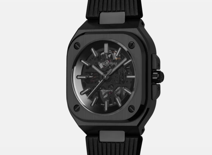 BELL & ROSS BR-05 Skeleton Phantom Ceramic 41mm ブラック文字盤 ラバーストラップ BR05A-PH-SK-CE/SRB