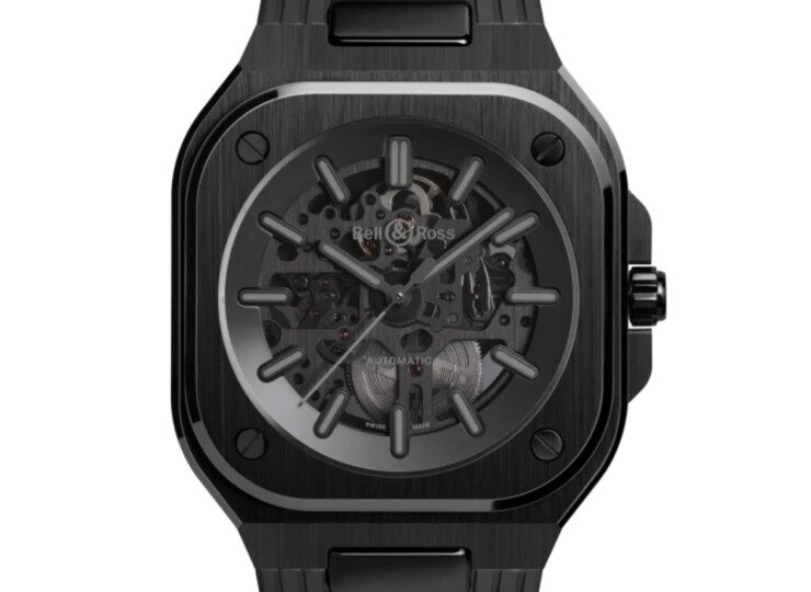 BELL & ROSS BR-05 Skeleton Phantom Ceramic 41mm ブラック文字盤 ラバーストラップ BR05A-PH-SK-CE/SRB
