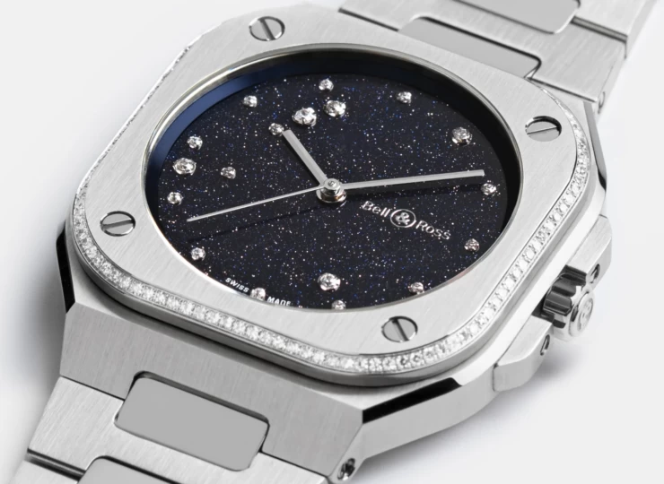 BELL & ROSS BR-05 36 MM Blue Diamond Eagle Diamonds 36mm アベンチュリン文字盤 BR05A-S-EA-LGD/SST