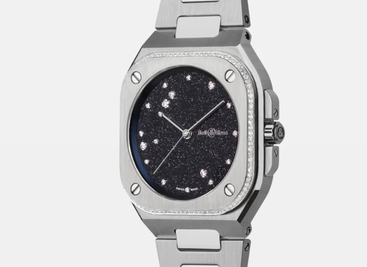 BELL & ROSS BR-05 36 MM Blue Diamond Eagle Diamonds 36mm アベンチュリン文字盤 BR05A-S-EA-LGD/SST