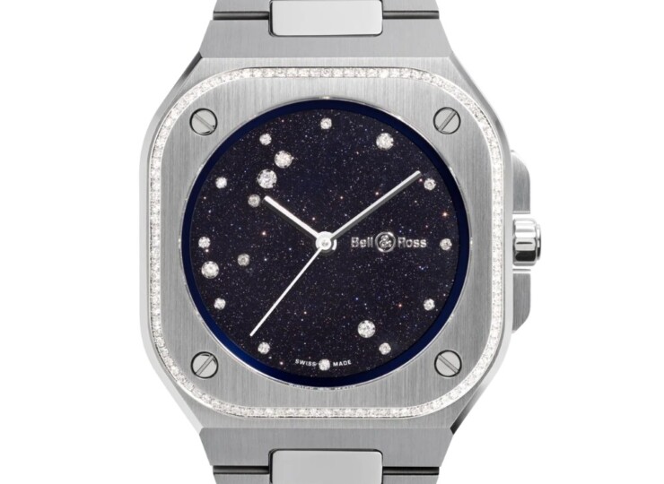 BELL & ROSS BR-05 36 MM Blue Diamond Eagle Diamonds 36mm アベンチュリン文字盤 BR05A-S-EA-LGD/SST