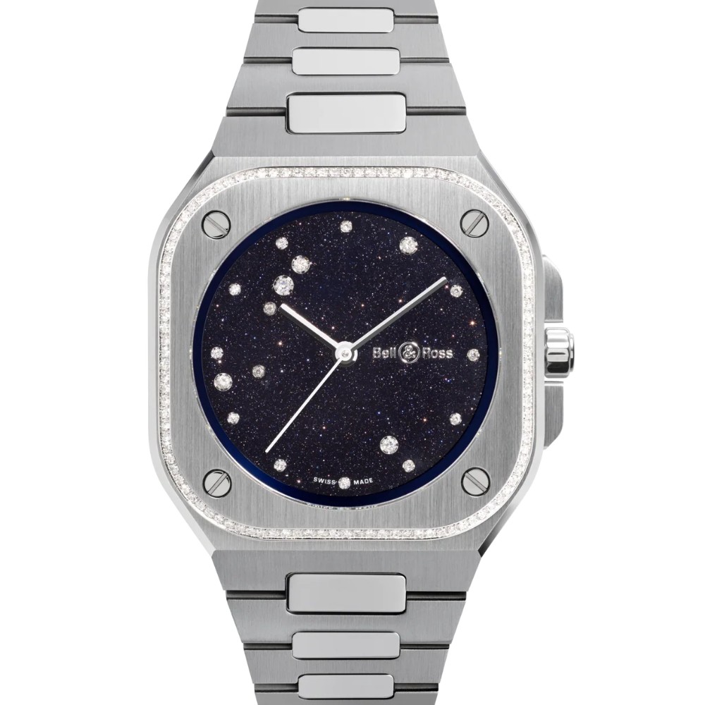 BELL & ROSS BR-05 36 MM Blue Diamond Eagle Diamonds 36mm アベンチュリン文字盤 BR05A-S-EA-LGD/SST