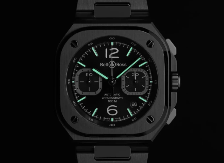 BELL & ROSS BR-05 Chrono Black Steel 42mm ブラック文字盤 スティールブレスレット BR05C-BLC-ST/SST