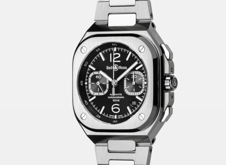 BELL & ROSS BR-05 Chrono Black Steel 42mm ブラック文字盤 スティールブレスレット BR05C-BLC-ST/SST