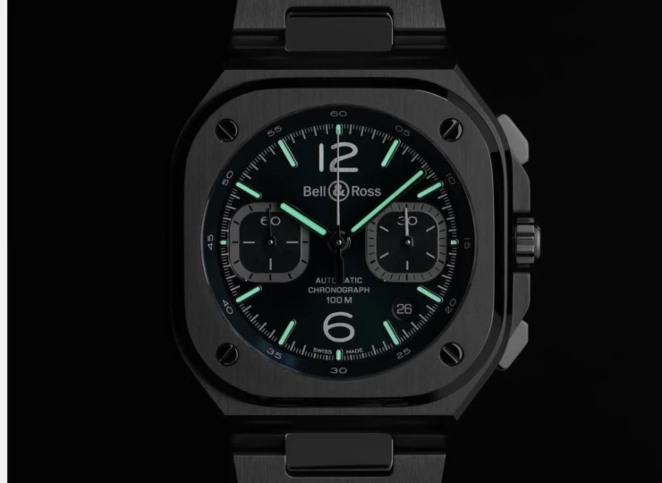BELL & ROSS BR-05 Chrono Blue Steel 42mm ブルー文字盤 スティールブレスレット BR05C-BLU-ST/SST