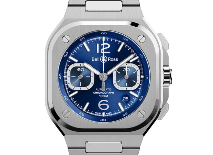 BELL & ROSS BR-05 Chrono Blue Steel 42mm ブルー文字盤 スティールブレスレット BR05C-BLU-ST/SST