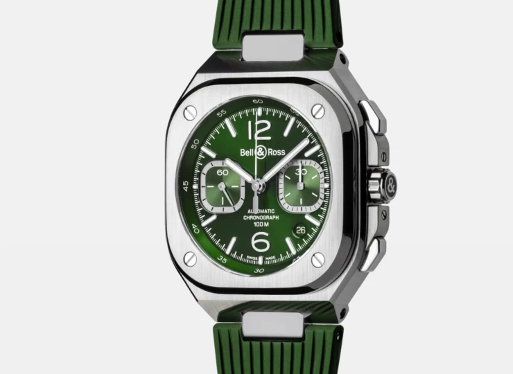 BELL & ROSS BR-05 chrono green steel 42mm グリーン文字盤 BR05C-GN-ST/SRB