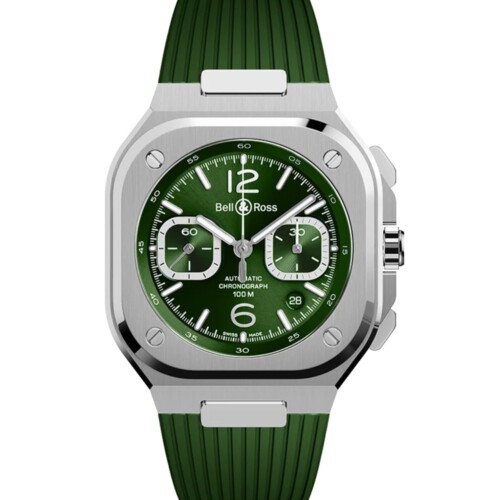 BR-05 chrono green steel 42mm グリーン文字盤