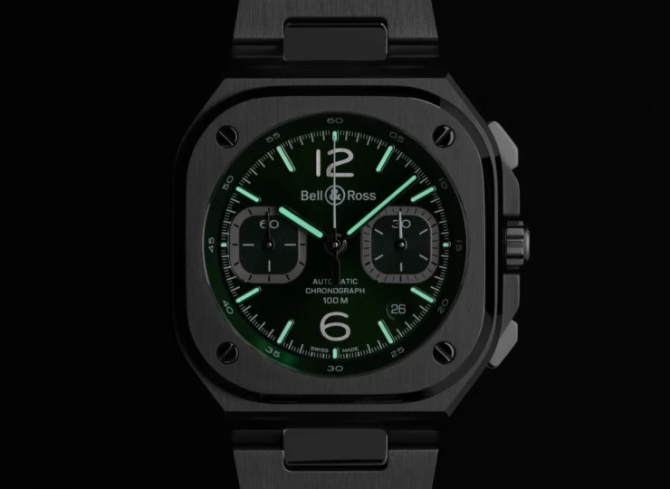 BELL & ROSS BR-05 Chrono Green Steel 42mm グリーン文字盤 BR05C-GN-ST/SST