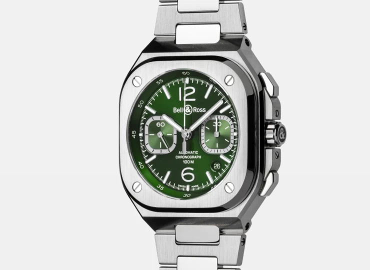 BELL & ROSS BR-05 Chrono Green Steel 42mm グリーン文字盤 BR05C-GN-ST/SST