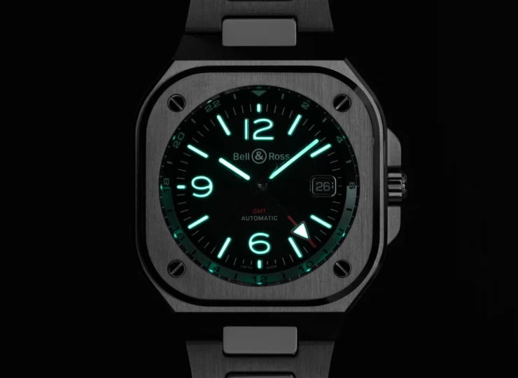 BELL & ROSS BR-05 GMT Black 41mm ブラック文字盤 スティールブレスレット BR05G-BL-ST/SST