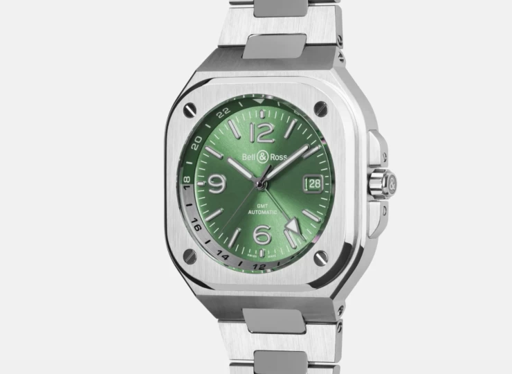 BELL & ROSS BR-05 GMT Green Steel 41mm グリーン文字盤 スティールブレスレット BR05G-GN-ST/SST