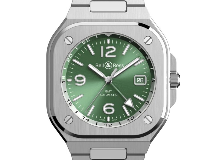 BELL & ROSS BR-05 GMT Green Steel 41mm グリーン文字盤 スティールブレスレット BR05G-GN-ST/SST