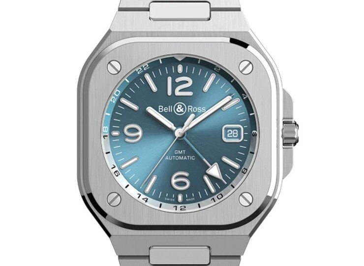 BELL & ROSS BR-05 GMT Sky Blue 41mm ブルー文字盤 スティールブレスレット BR05G-PB-ST/SST