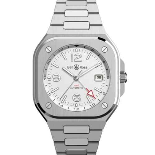 BR-05 GMT White 41mm シルバー文字盤 スティールブレスレット