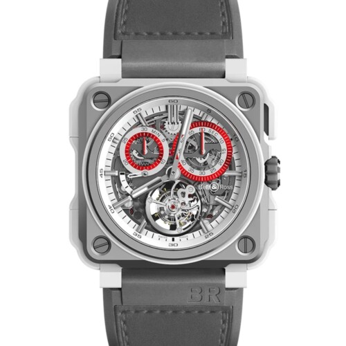 BELL & ROSS BR-X1 tourbillon white hawk 45mm ホワイト文字盤 BRX1-CHTB-WHC