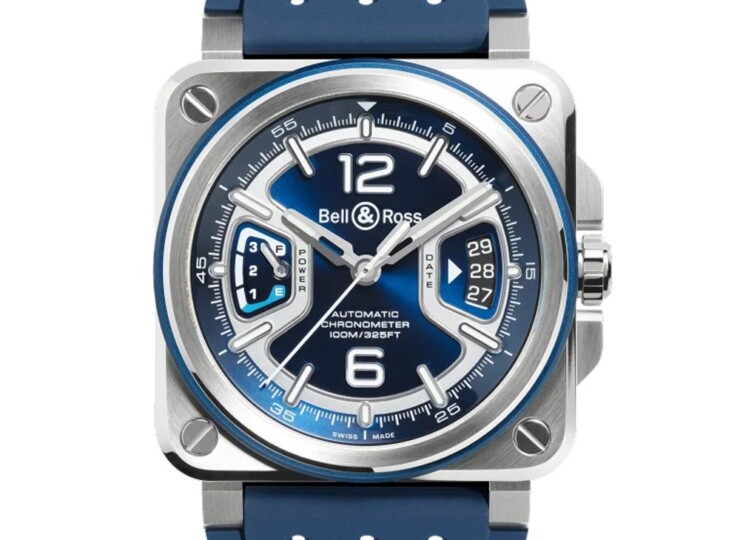 BELL & ROSS BR-X3 Blue Steel 41mm ブルー文字盤 BRX3R-BLU-ST/SRB