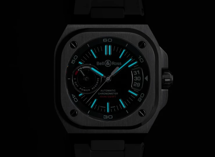 BELL & ROSS BR-X5 Black Steel 41mm ブラック文字盤 ラバーストラップ BRX5R-BL-ST/SRB