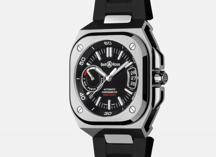 BELL & ROSS BR-X5 Black Steel 41mm ブラック文字盤 ラバーストラップ BRX5R-BL-ST/SRB