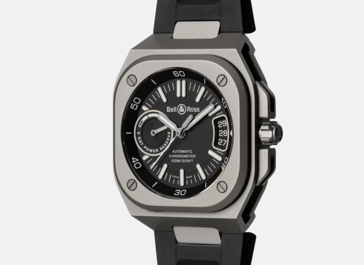 BELL & ROSS BR-X5 Black Titanium 41mm ブラック文字盤 ラバーストラップ BRX5R-BL-TI/SRB