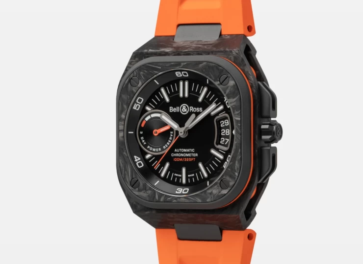 BELL & ROSS BR-X5 Carbon Orange 41mm ブラック文字盤 BRX5R-BO-TC/SRB