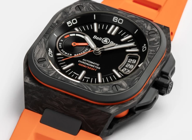 BELL & ROSS BR-X5 Carbon Orange 41mm ブラック文字盤 BRX5R-BO-TC/SRB