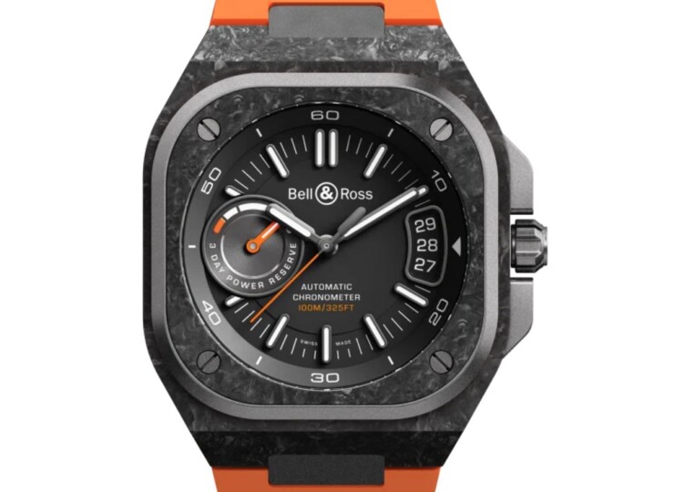 BELL & ROSS BR-X5 Carbon Orange 41mm ブラック文字盤 BRX5R-BO-TC/SRB