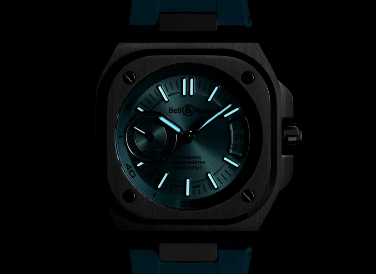 BELL & ROSS BR-X5 ice blue steel 41mm ブルー文字盤 ラバーストラップ BRX5R-IB-ST/SRB
