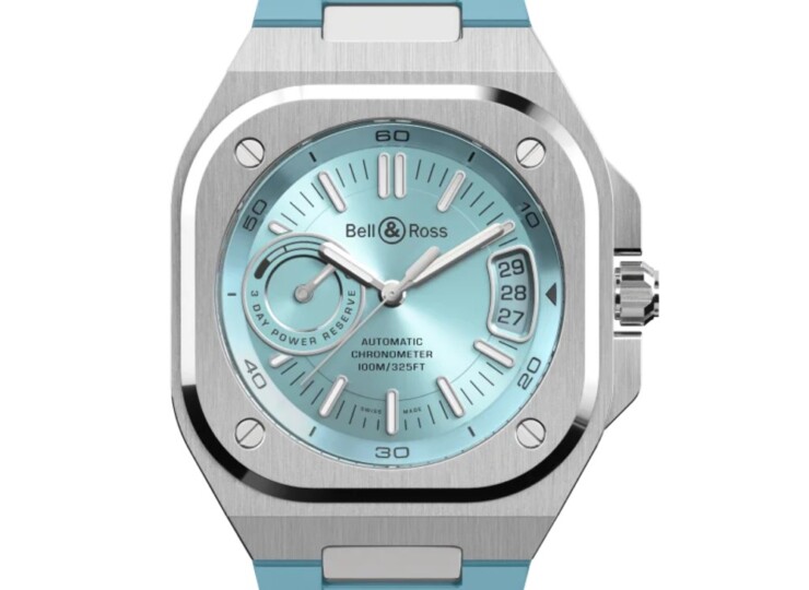 BELL & ROSS BR-X5 ice blue steel 41mm ブルー文字盤 ラバーストラップ BRX5R-IB-ST/SRB