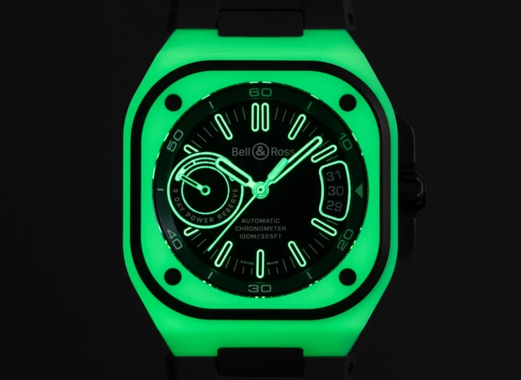 BELL & ROSS BR-X5 Green Lum 41mm ブラック文字盤 BRX5R-LUM-TC/SRB