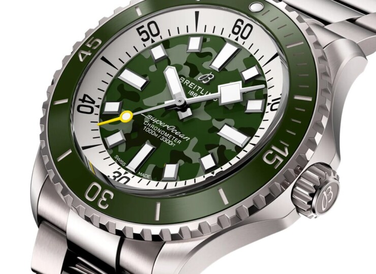 BREITLING スーパーオーシャン オートマチック 46 スーパーダイバー グリーン文字盤 E10379D31L1E1