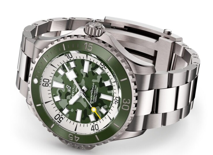 BREITLING スーパーオーシャン オートマチック 46 スーパーダイバー グリーン文字盤 E10379D31L1E1