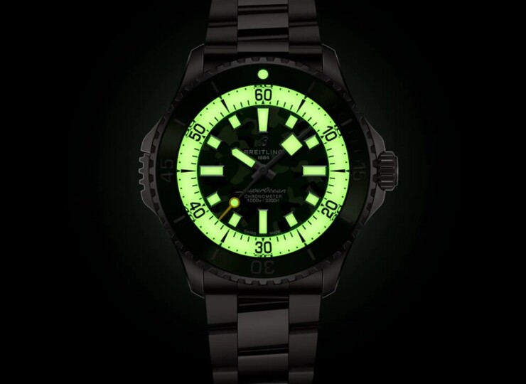 BREITLING スーパーオーシャン オートマチック 46 スーパーダイバー グリーン文字盤 E10379D31L1E1