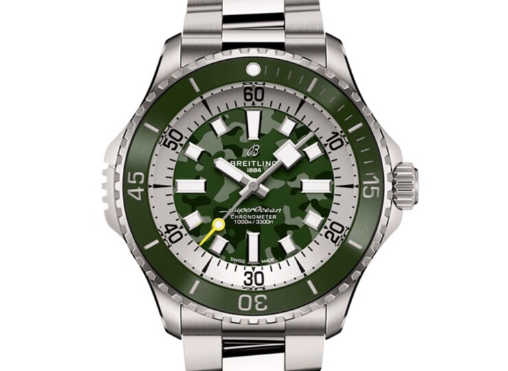 BREITLING スーパーオーシャン オートマチック 46 スーパーダイバー グリーン文字盤 E10379D31L1E1