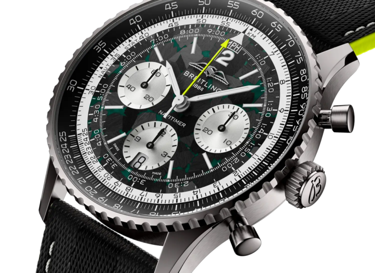 BREITLING ナビタイマー B01 クロノグラフ 43 Aston Martin Aramco Formula ONE™ team カーボン文字盤 EB01381A1B1X1