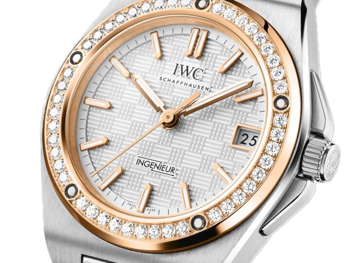 IWC インヂュニア・オートマティック 35 35.1mm シルバー文字盤 ダイヤモンド・ベゼル IW324911
