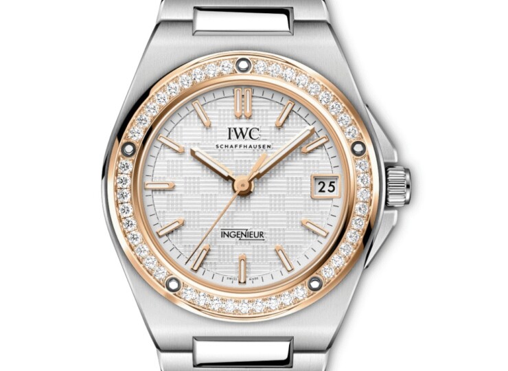 IWC インヂュニア・オートマティック 35 35.1mm シルバー文字盤 ダイヤモンド・ベゼル IW324911