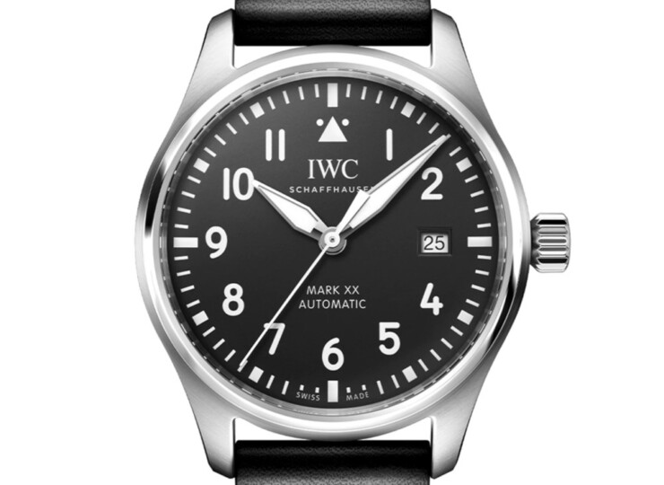 IWC パイロット・ウォッチ・マーク XX 40mm ブラック文字盤 カーフスキン・ストラップ IW328201