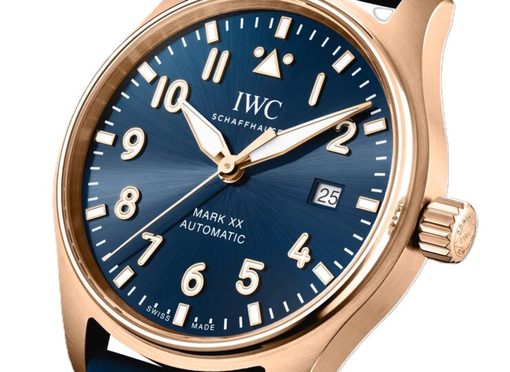 IWC パイロット・ウォッチ・マーク XX “プティ・プランス” 40mm ブルー文字盤 18Kレッドゴールド IW328301